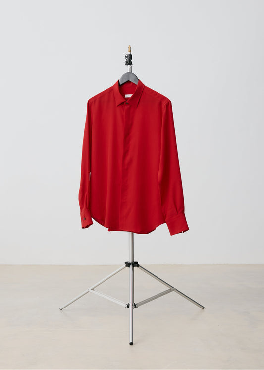 Silk red shirt