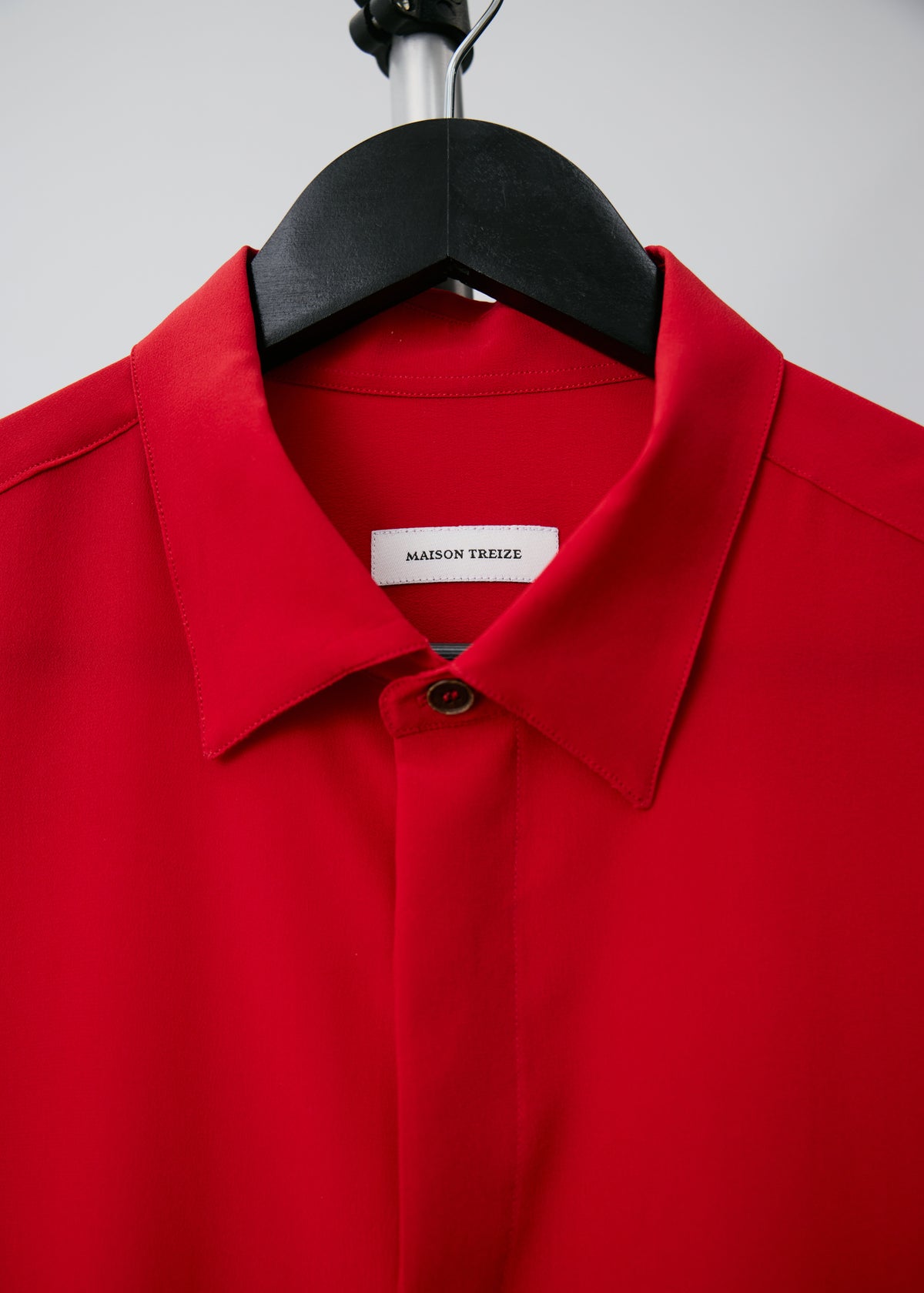 Silk red shirt